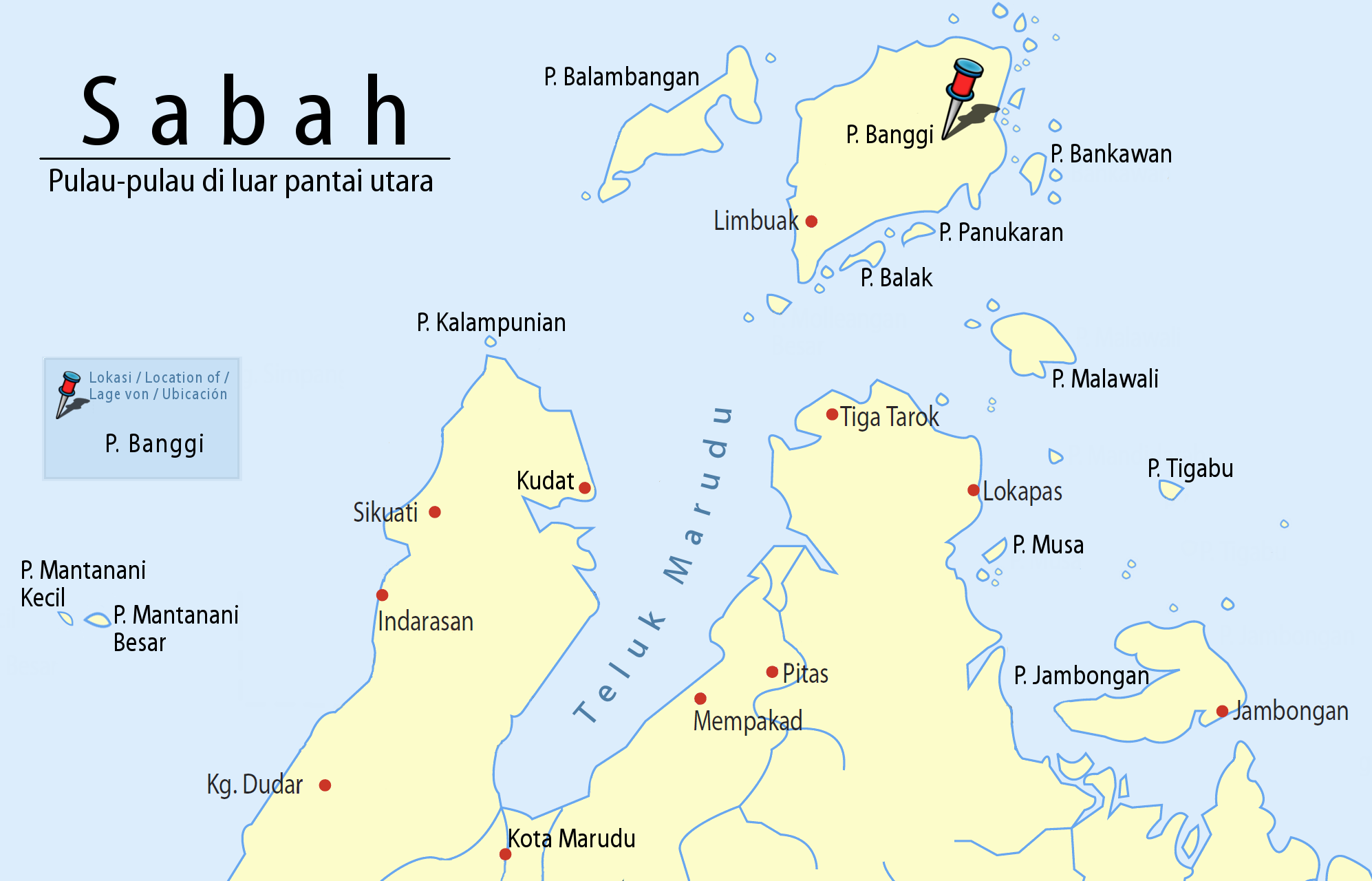 Wikimedia Commons: https://en.wikipedia.org/wiki/File:SouthernPartofSabah-Scheme-PulauBanggi_Pushpin.png 